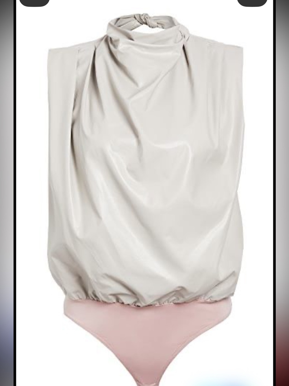 Amanda uprichard leather bodysuit